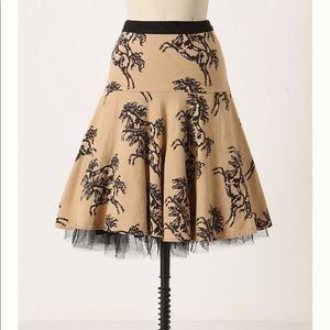 Anthropologie  Galloping Filly skirt Southwestern Cowgirl # Horse 🐎 ♥️